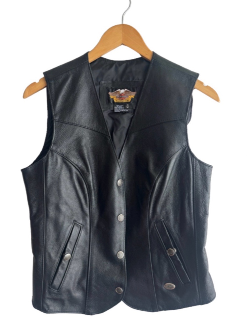 Harley-Davidson Leather Vest, Womens M genuine leather